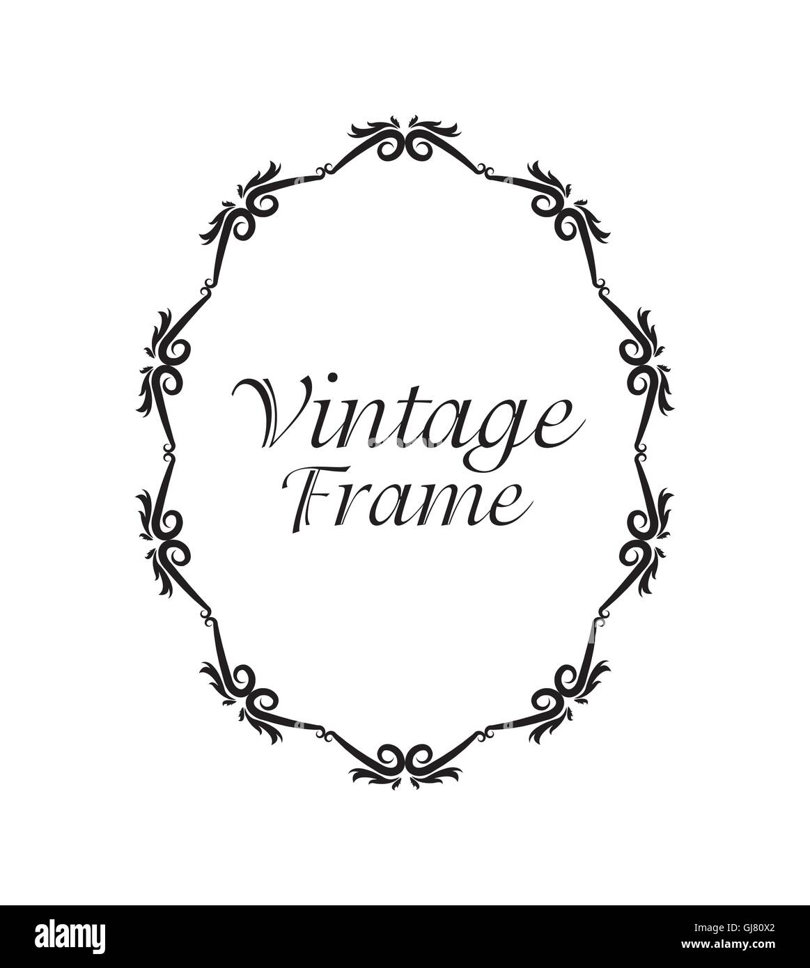 Vintage frame ornament icon Stock Vector Image & Art - Alamy