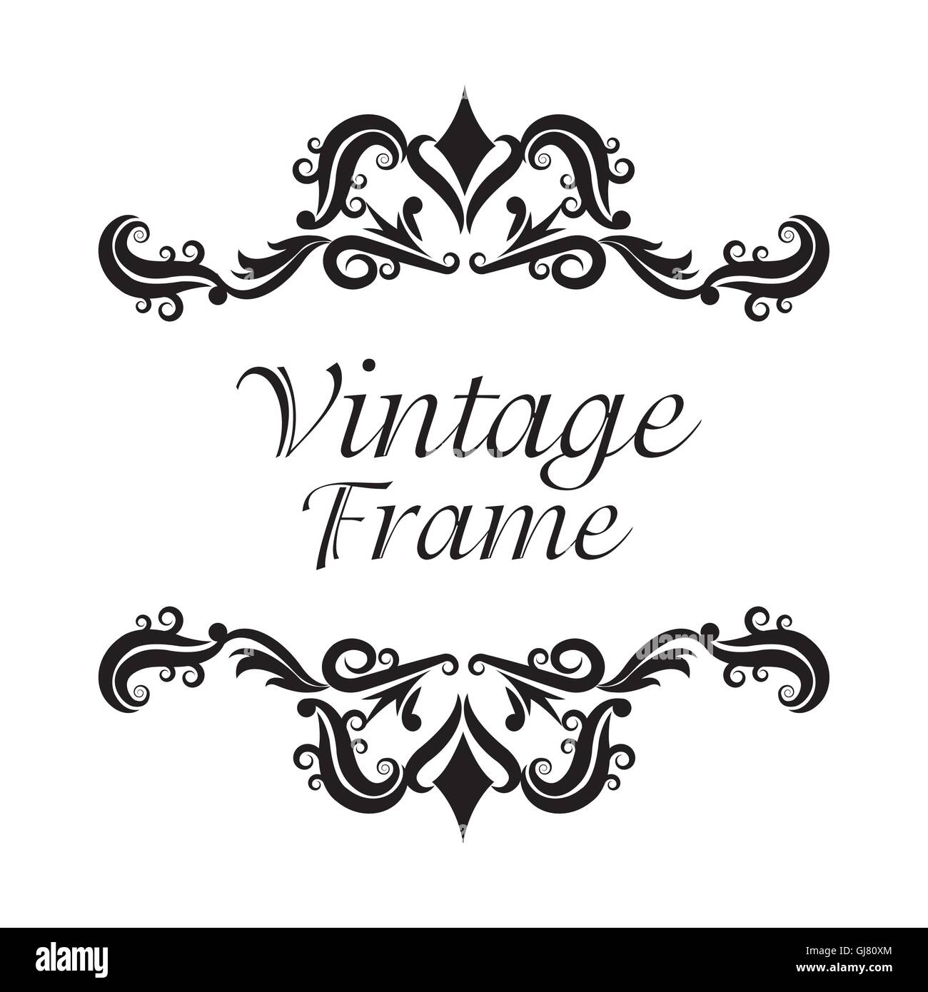Vintage frame ornament icon Stock Vector Image & Art - Alamy