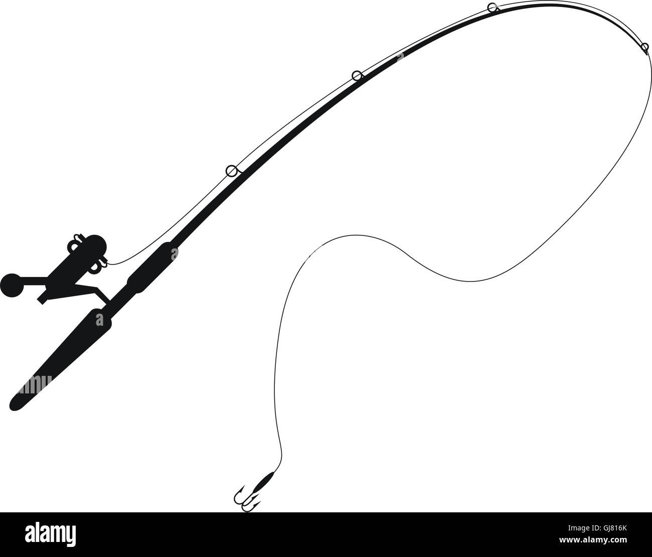 fishing rod icon Stock Vector Image & Art Alamy