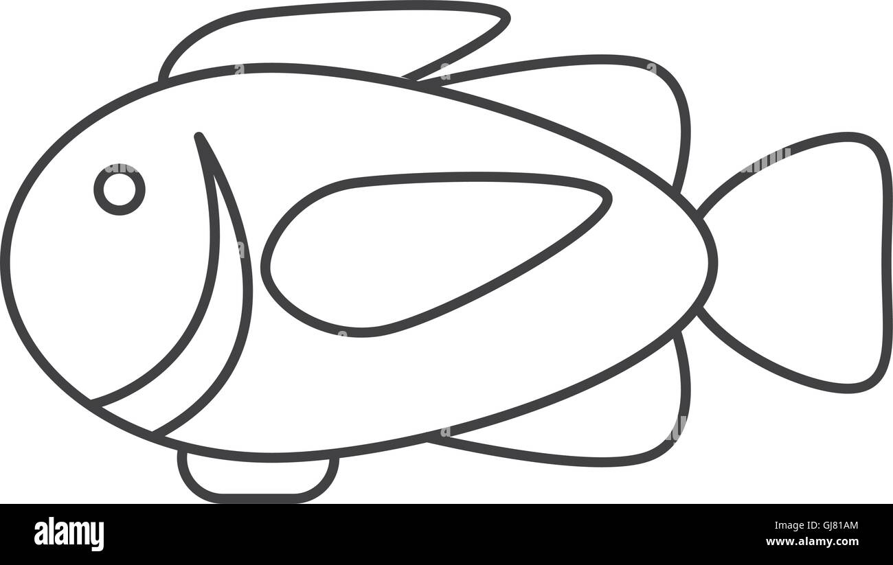 single fish icon Stock Vector Image & Art - Alamy
