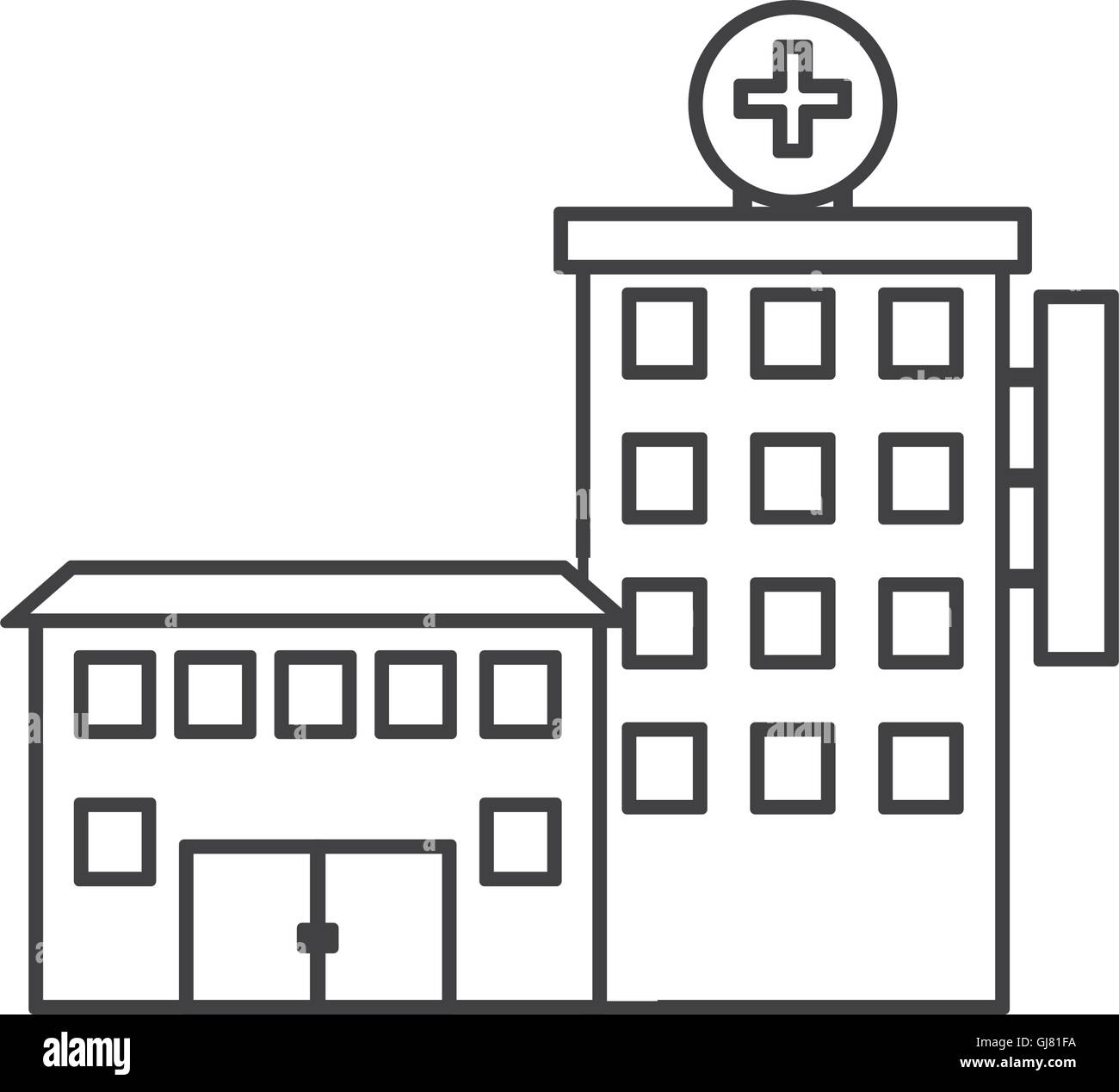 hospital building icon Stock Vector Image & Art - Alamy