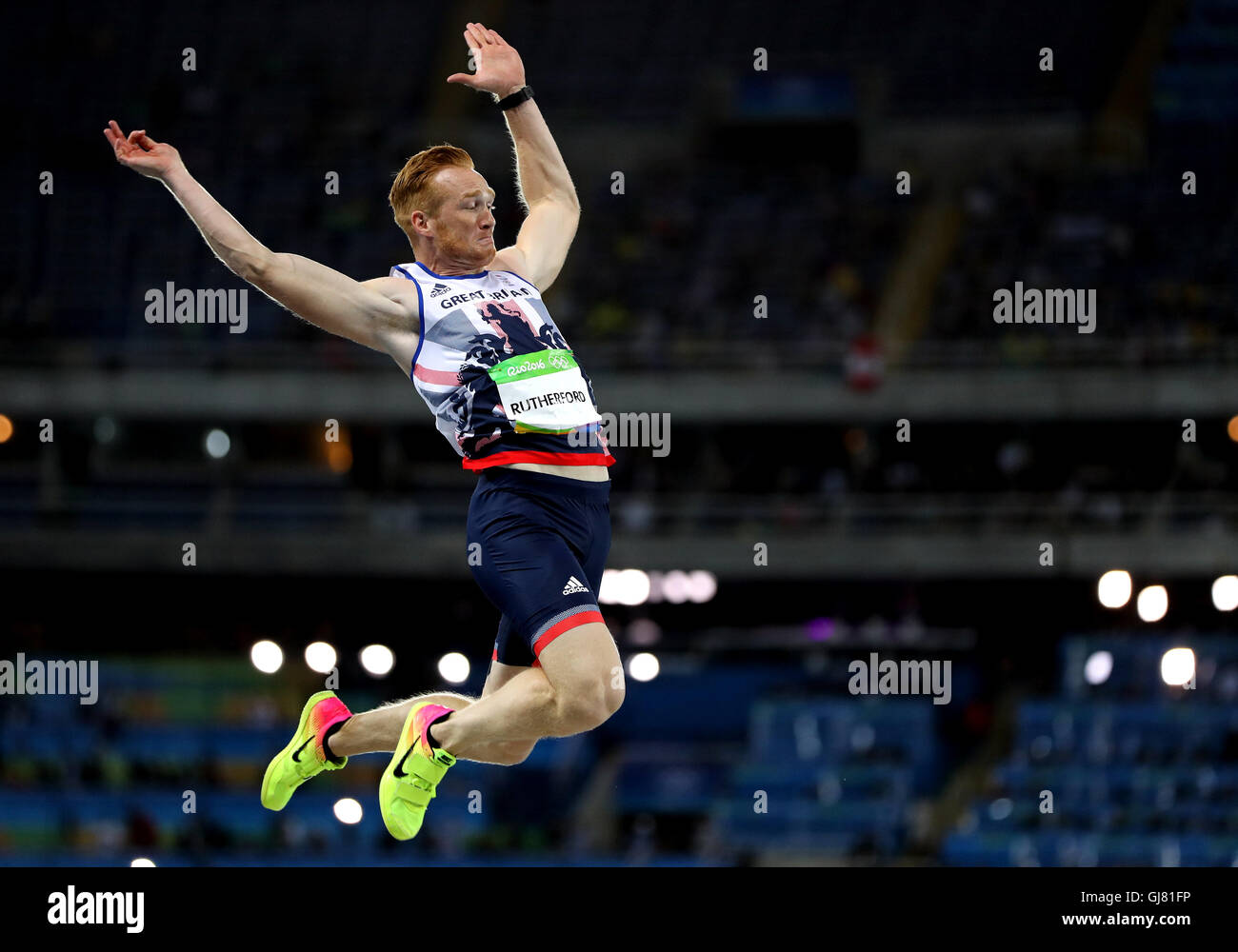 Great Britain's Greg Rutherford during the Men's long jump final on the ...