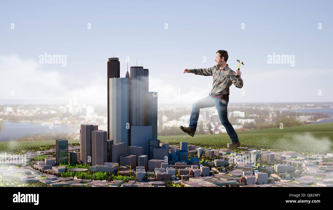 Builder man level mixed hi-res stock photography and images - Alamy