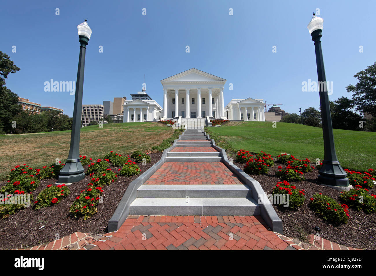 The Virginia State Capitol Building in Richmond Stock Photo