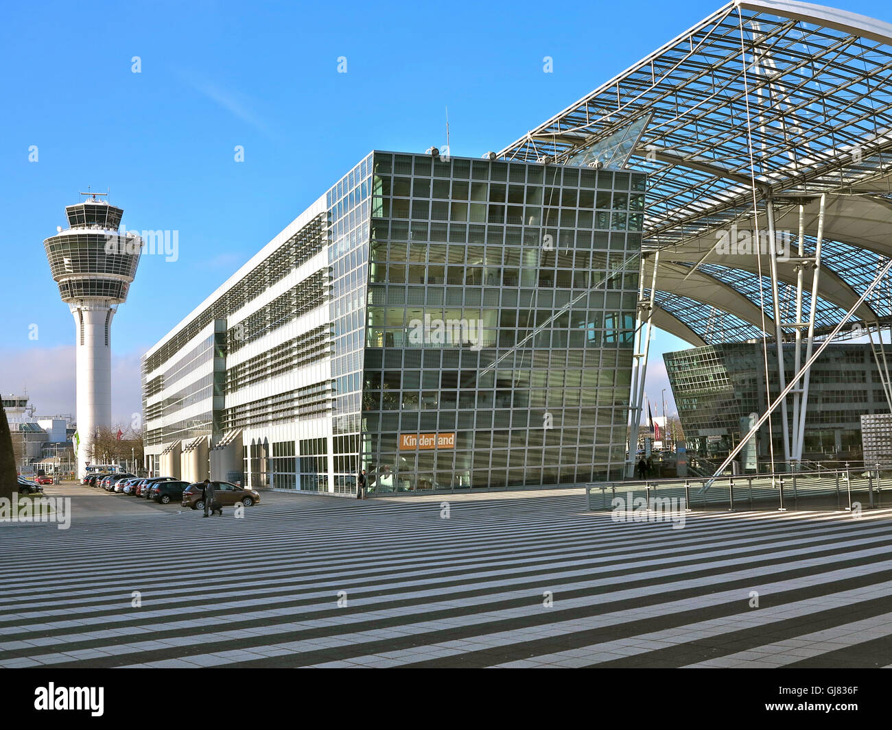 Germany, airport, MAC forum, Munich, Bavaria, Upper Bavaria, Tower Stock Photo