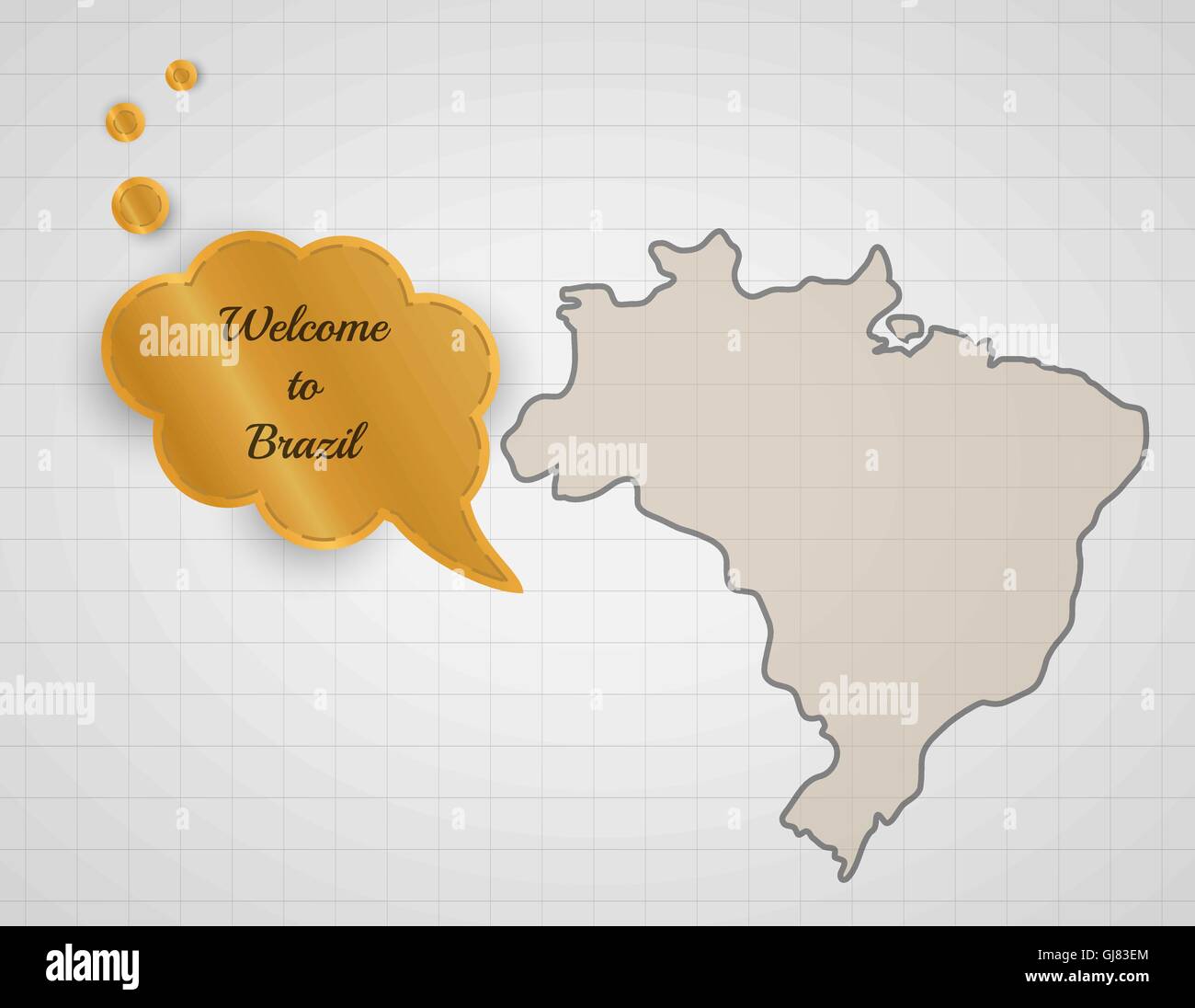 Brazil typography map hi-res stock photography and images - Alamy