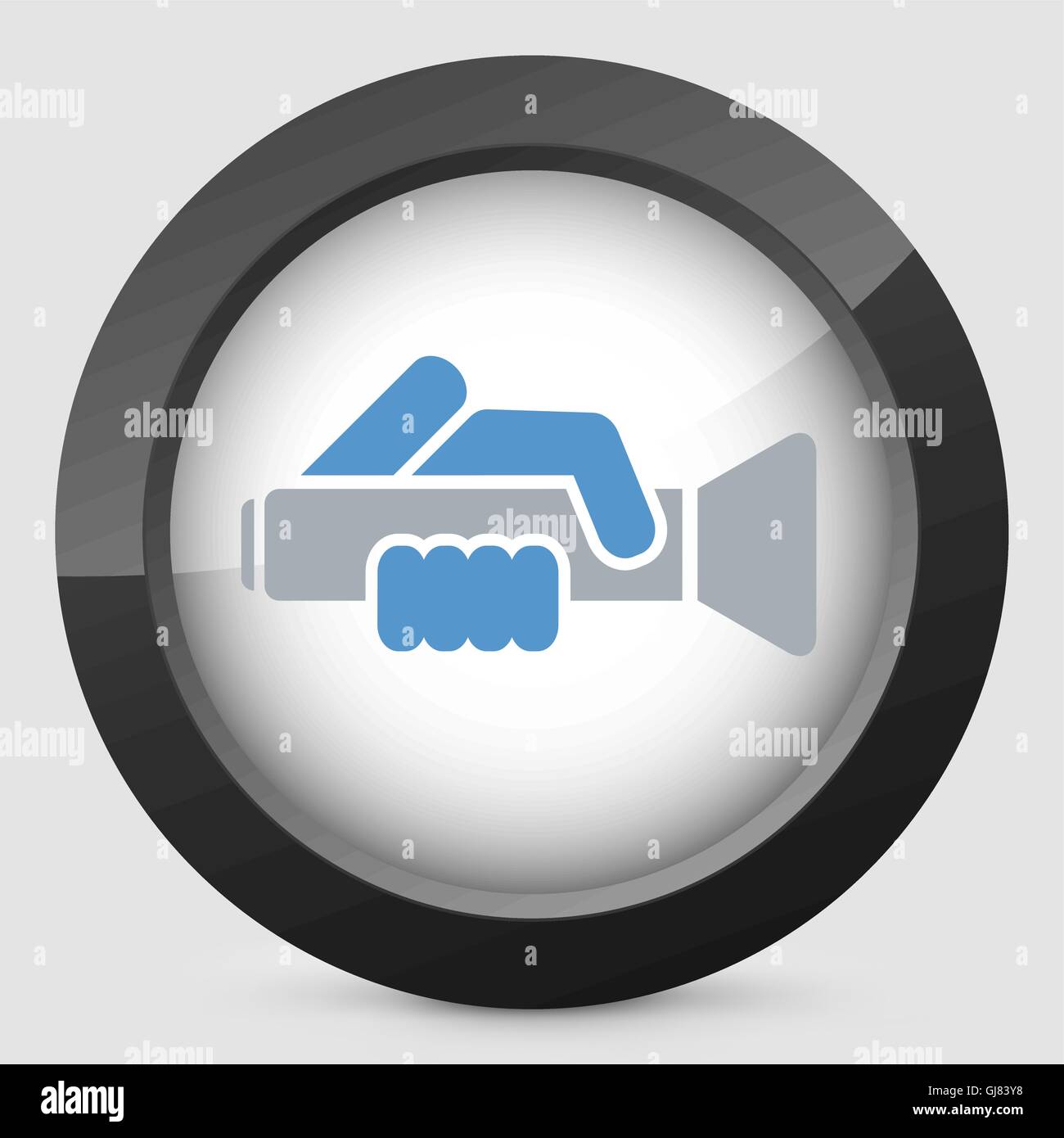 Hand on light switch Stock Vector Images - Alamy