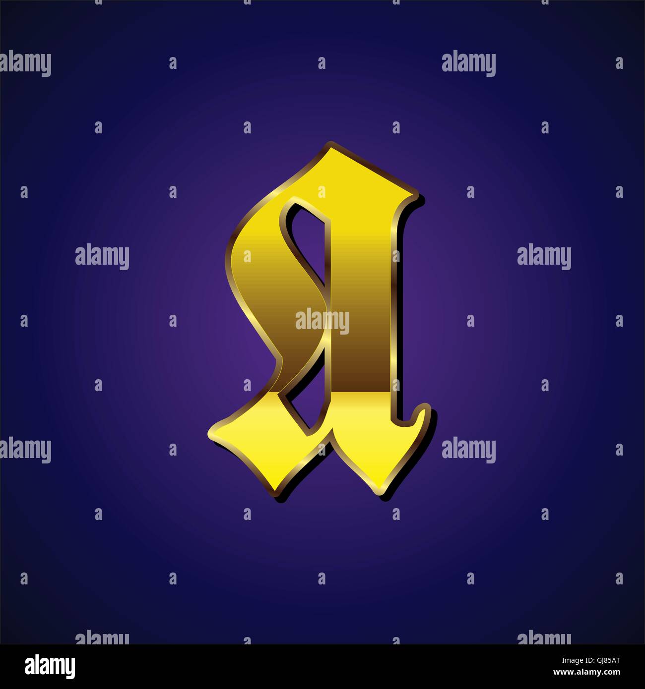 golden metallic fonts Stock Vector Image & Art - Alamy