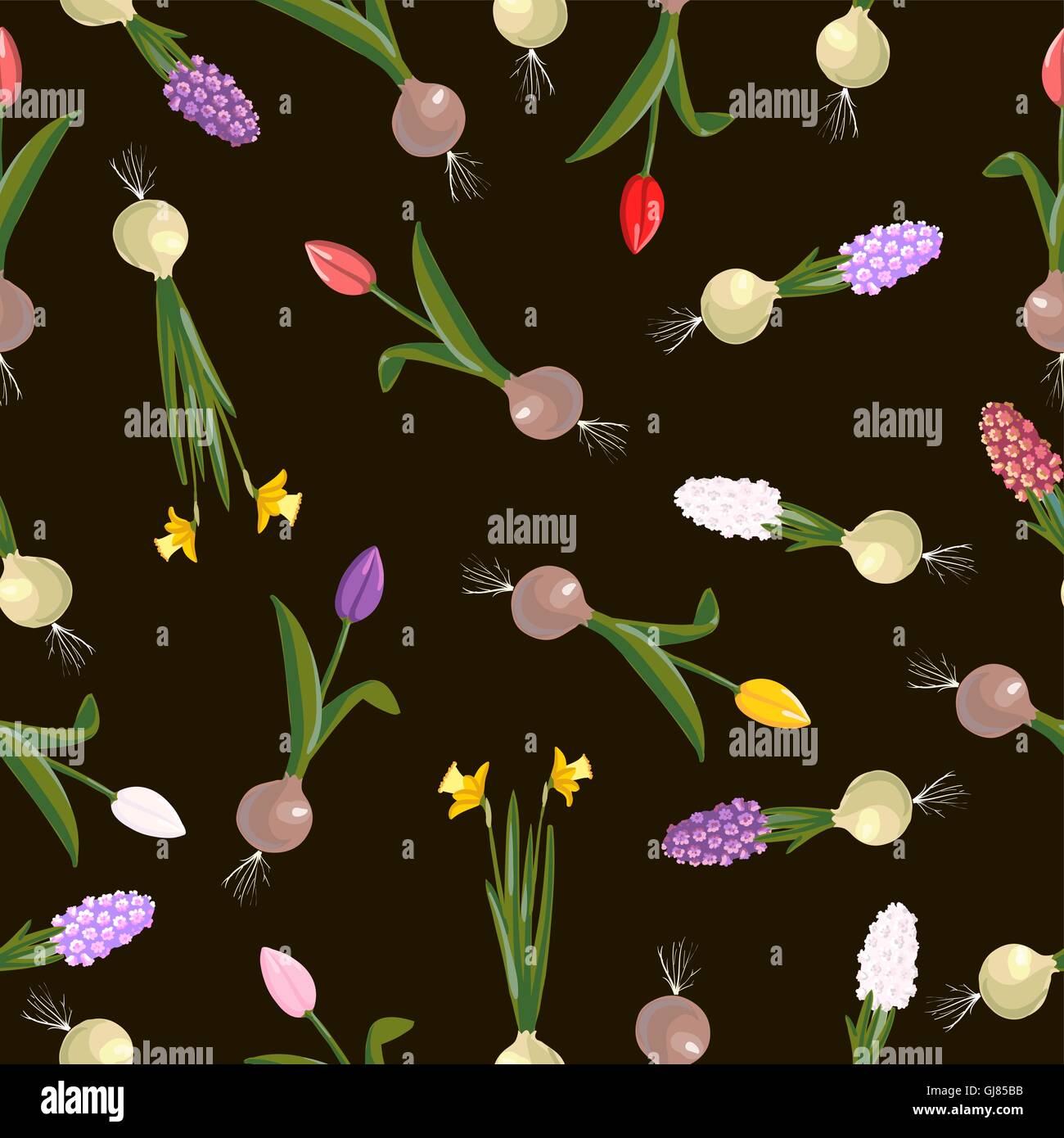 sweet seamless flovers pattern Stock Vector