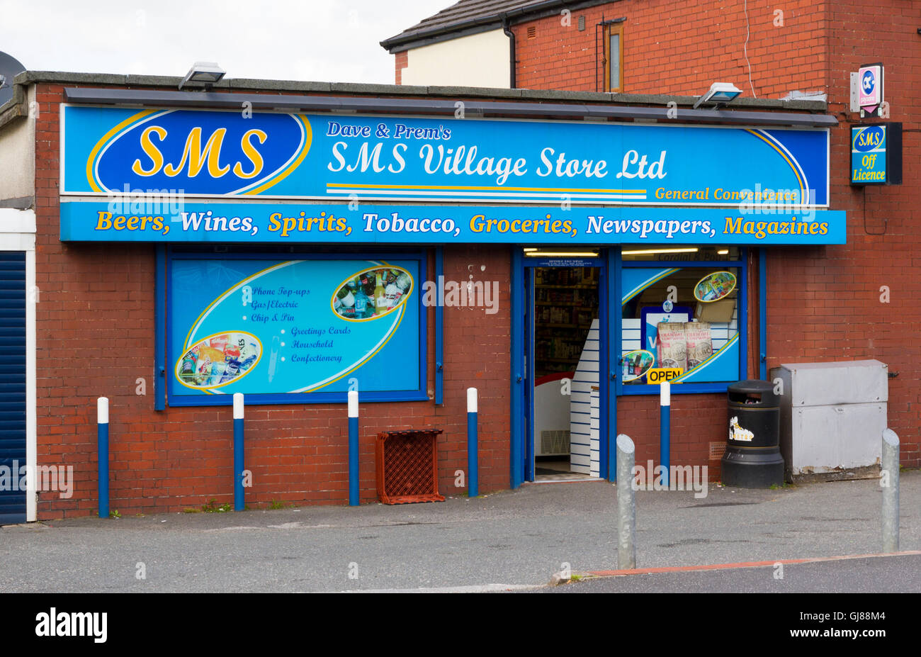 Local Village Shop in Ainsworth Bolton Stock Photo Alamy