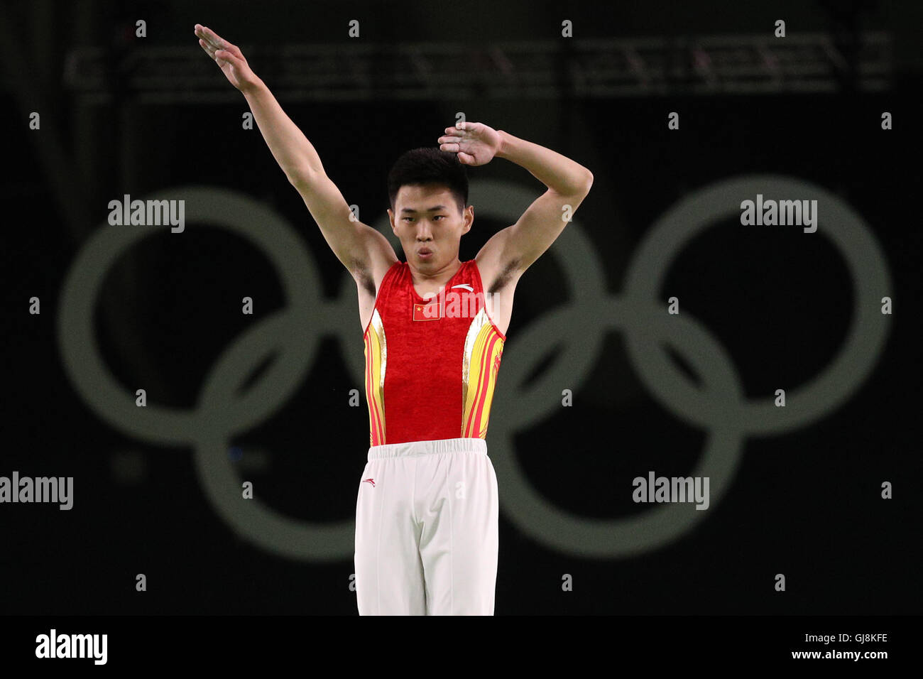 Rio De Janeiro, Brazil. 13th Aug, 2016. China's Gao Lei competes during ...