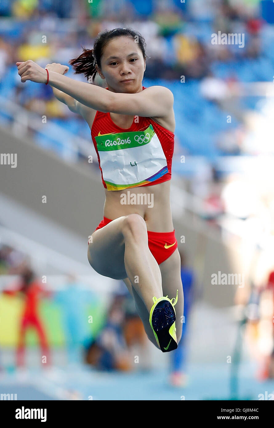 Rio De Janeiro, Brazil. 13th Aug, 2016. Li Xiaohong of China competes ...