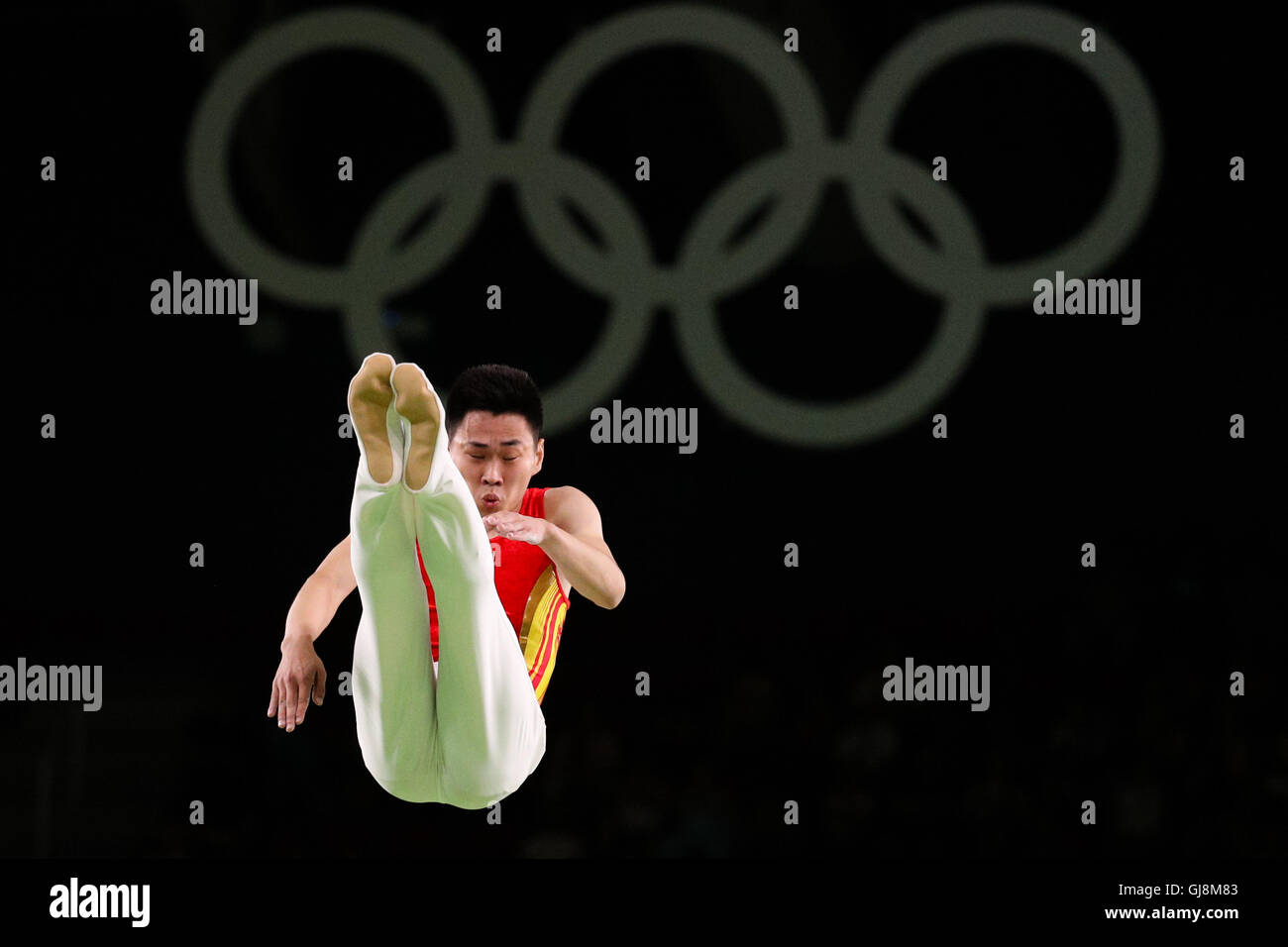 Rio De Janeiro, Brazil. 13th Aug, 2016. China's Gao Lei competes during ...