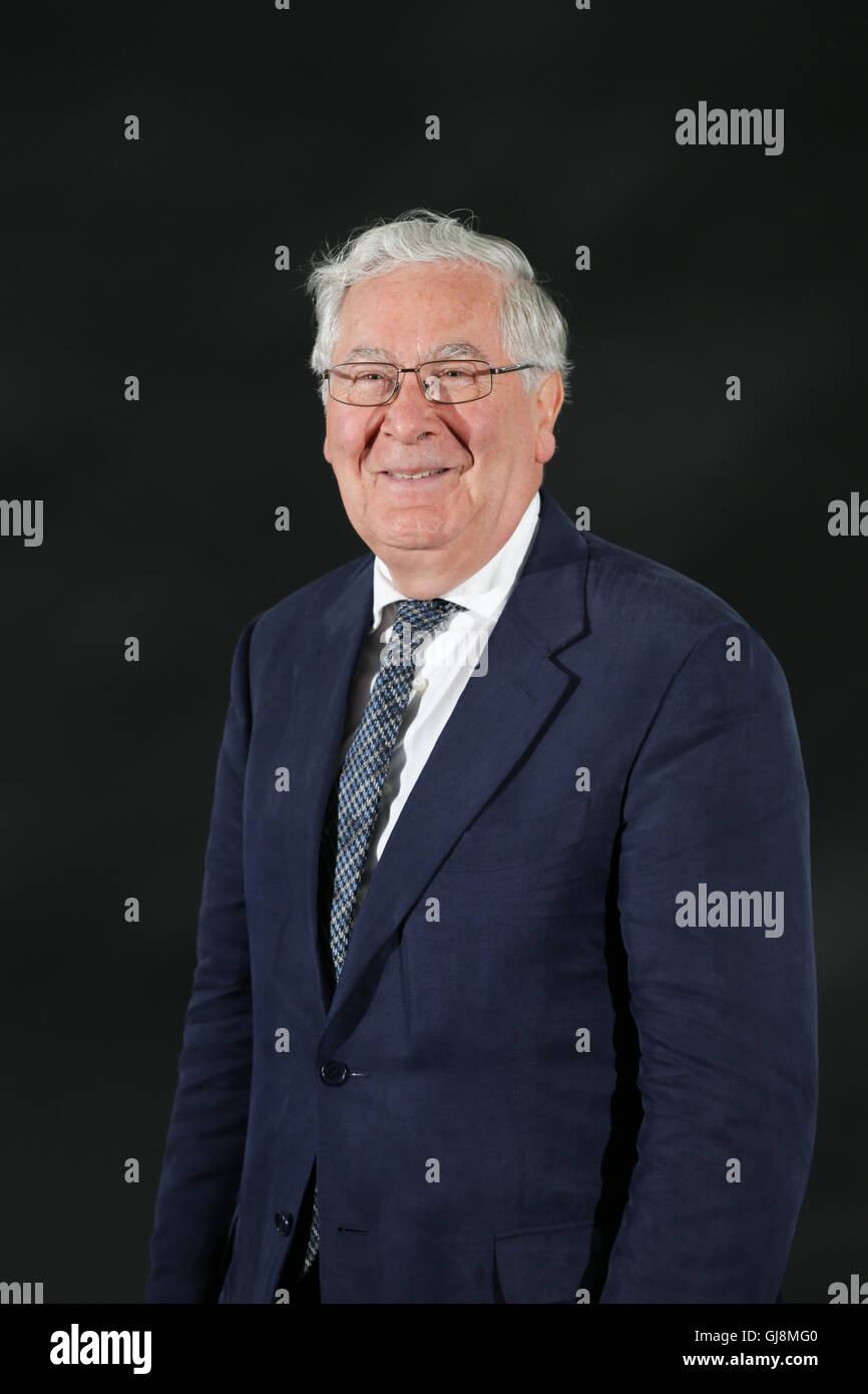 Edinburgh, Scotland. 13th August 2016.  Mervyn King, ex-Governor of The Bank of England at The Edinburgh Book Festival.   Brian Wilson/Alamy Live News. Stock Photo