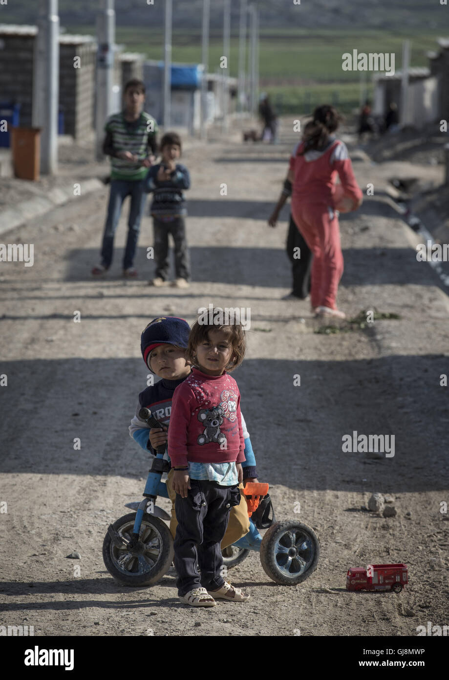 Kurdistan Regional Goverment are, Iraq. 31st Mar, 2016. Refugee camp near to Halabja, Kurdistan. © Bertalan Feher/ZUMA Wire/Alamy Live News Stock Photo