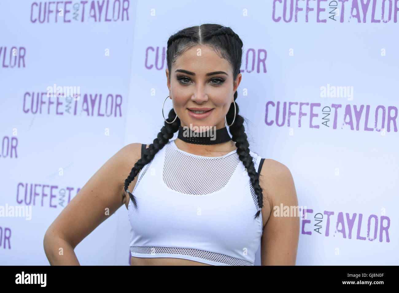 Betley, Cheshire, UK. 13th Aug, 2016. Tulisa backstage at Signal 1's Total Access Live at Betley