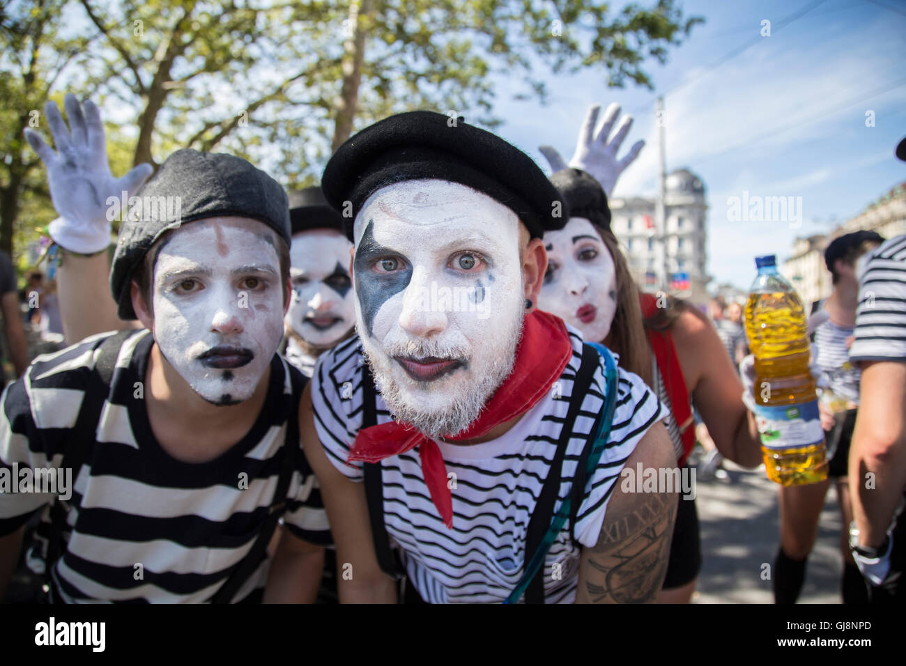 Zurich, Switzerland. 13th August 2016. Street moments and portraits of people enjoying the