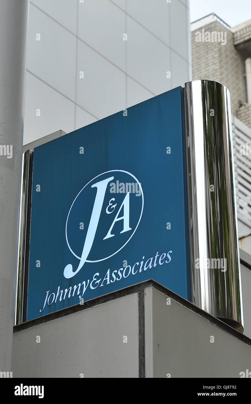 The building of talent agency Johnny & Associates is seen in Tokyo