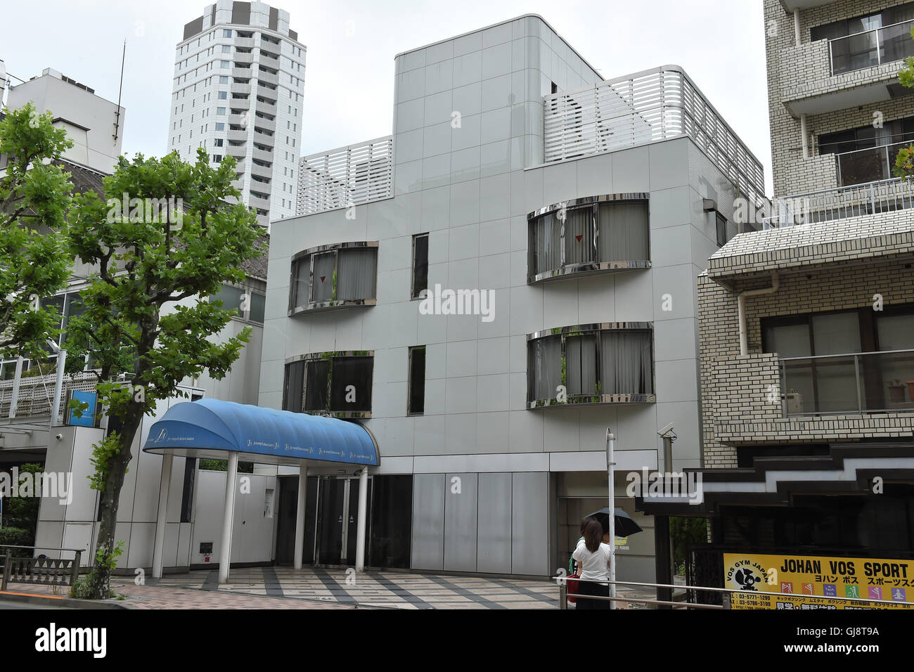 The building of talent agency Johnny & Associates is seen in Tokyo