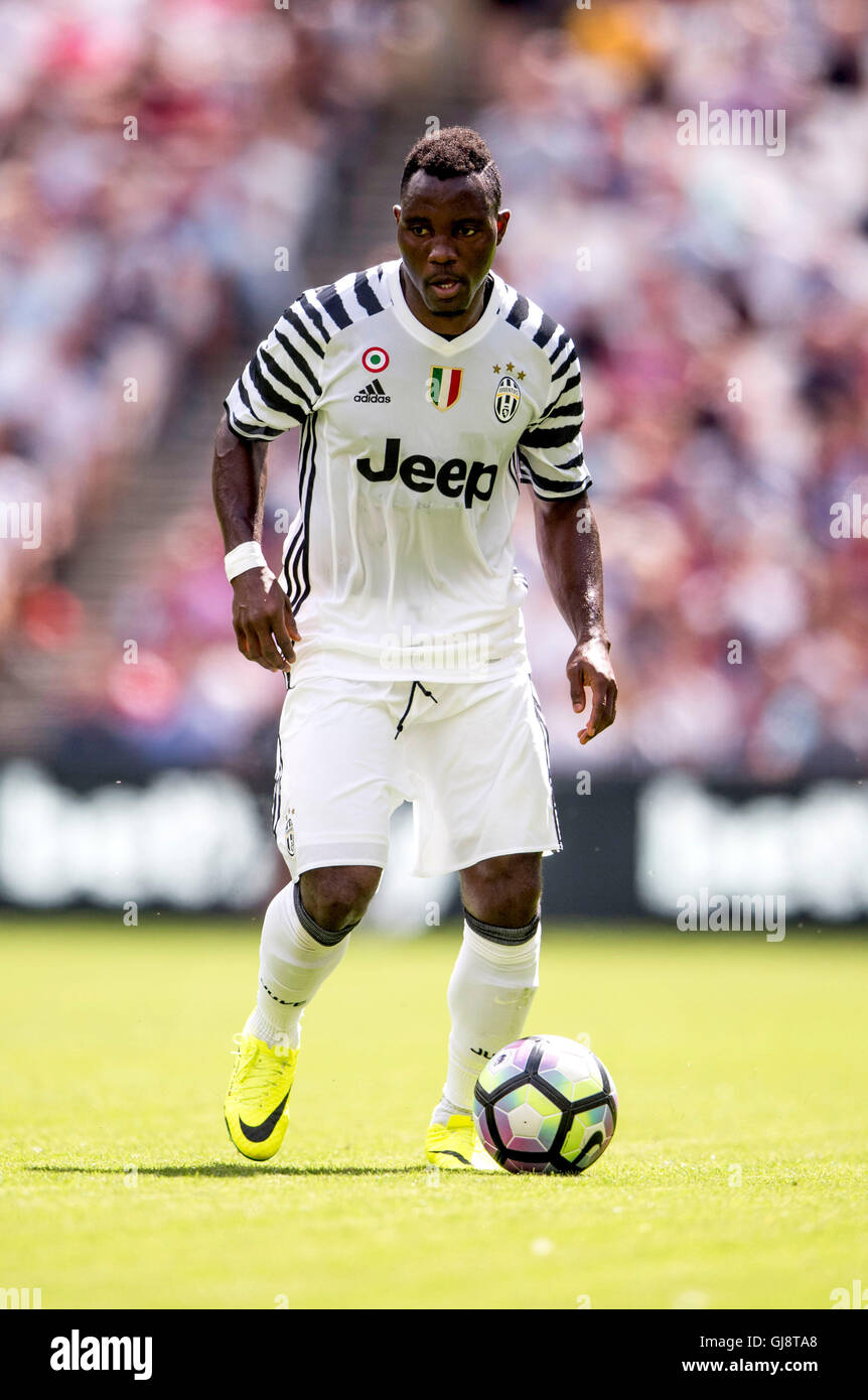 Kwadwo Asamoah (Juventus), AUGUST 7, 2016 - Football / Soccer : Pre-season friendly, Bet Way Cup match between West Ham 2-3 Juventus at Olympic Stadium in London, England. (Photo by Maurizio Borsari/AFLO) Stock Photo
