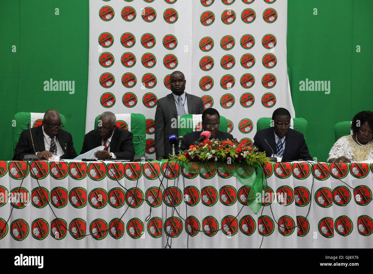 Lusaka, Zambia. 14th Aug, 2016. The Electoral Commission of Zambia