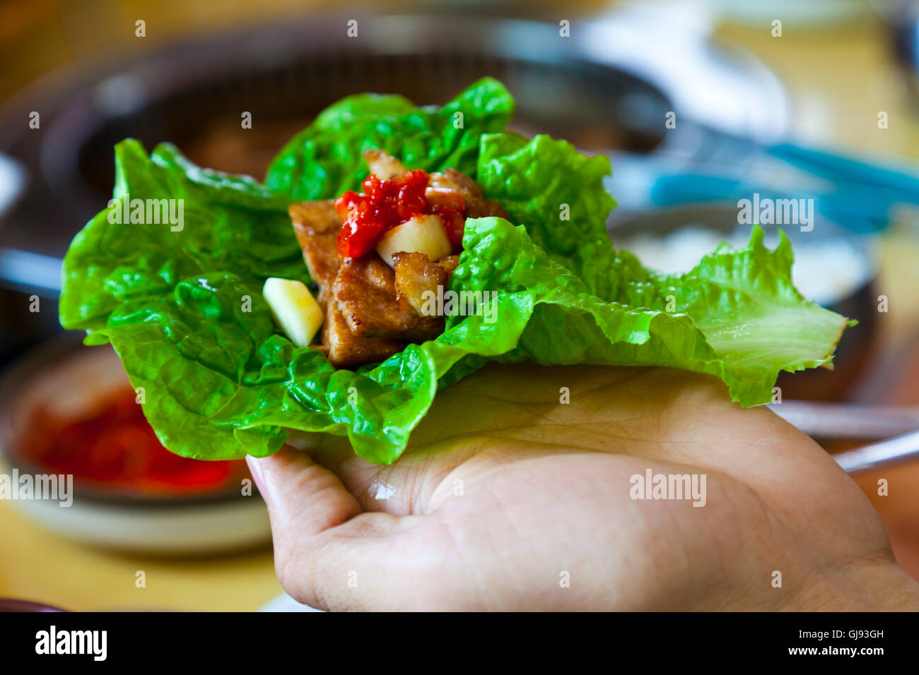 Jeju Island BBQ Stock Photo Alamy