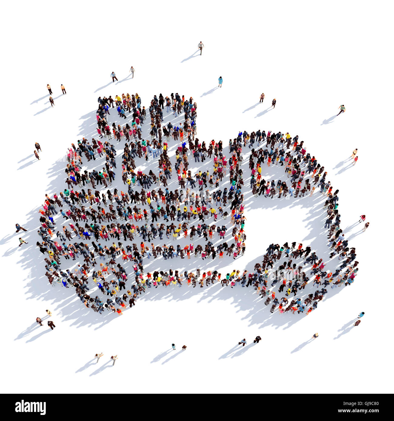 car mail delivery.3D rendering Stock Photo Alamy