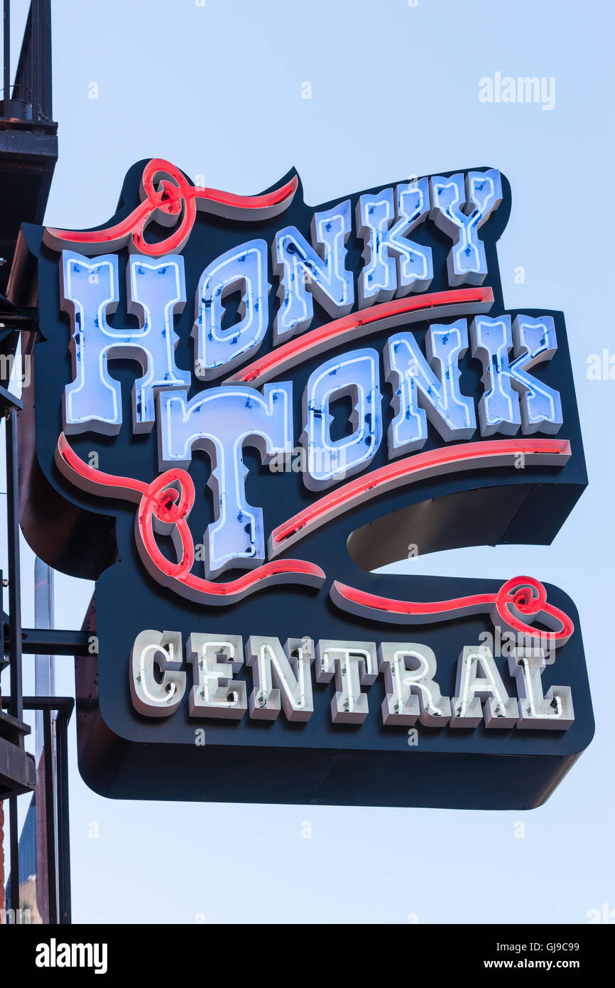 Nashville Photography Prints Honky Tonk Central Downtown Nashville Honky Tonk Bar Sign