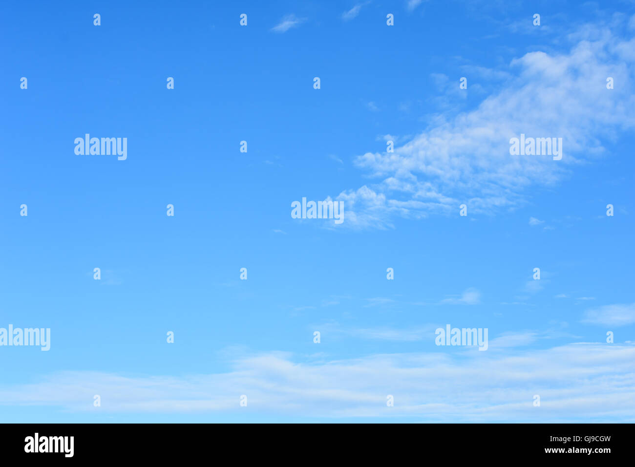 Blue sky background and white clouds, abstract natural backdrop Stock ...