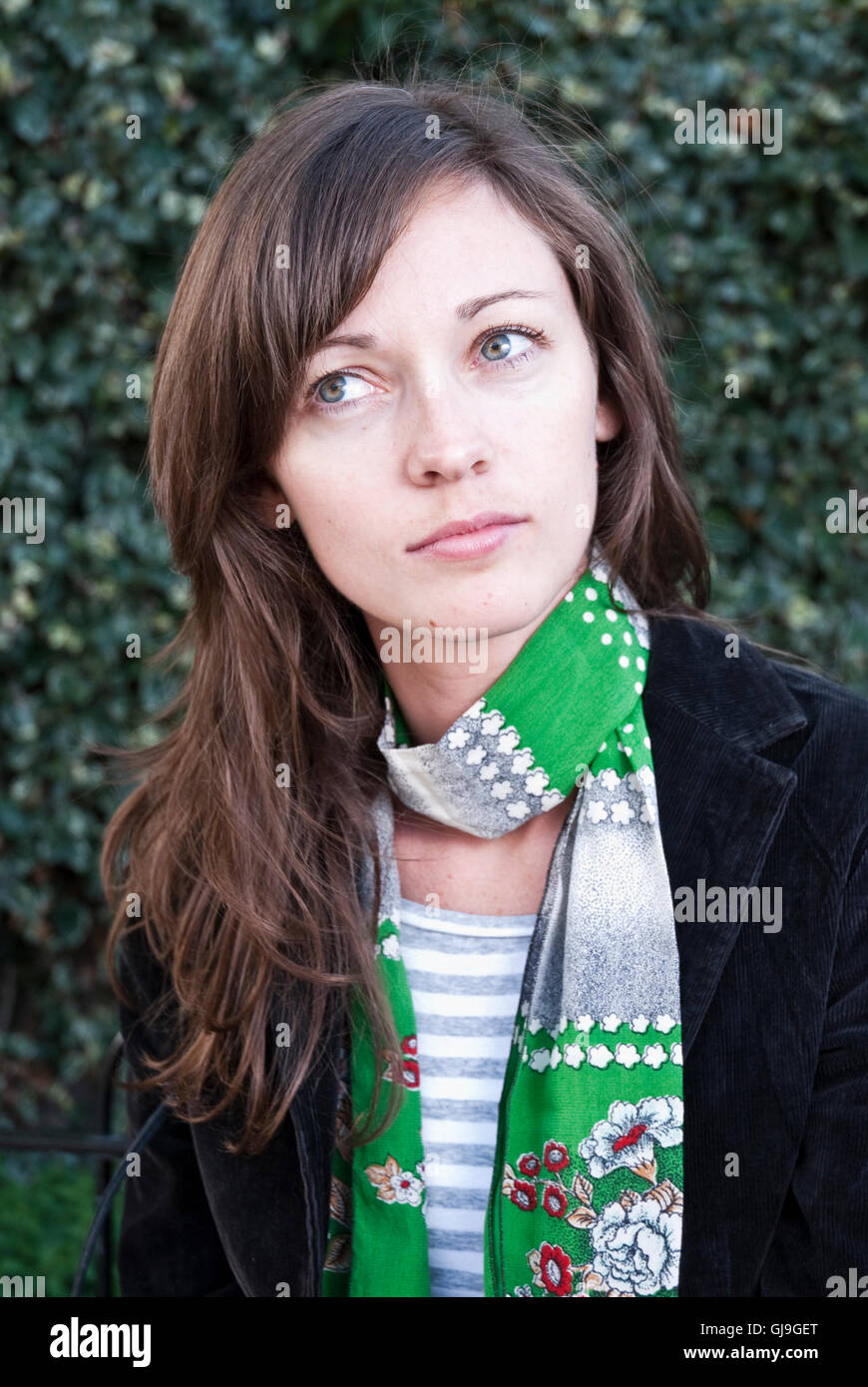 portrait-of-an-attractive-young-woman-stock-photo-alamy