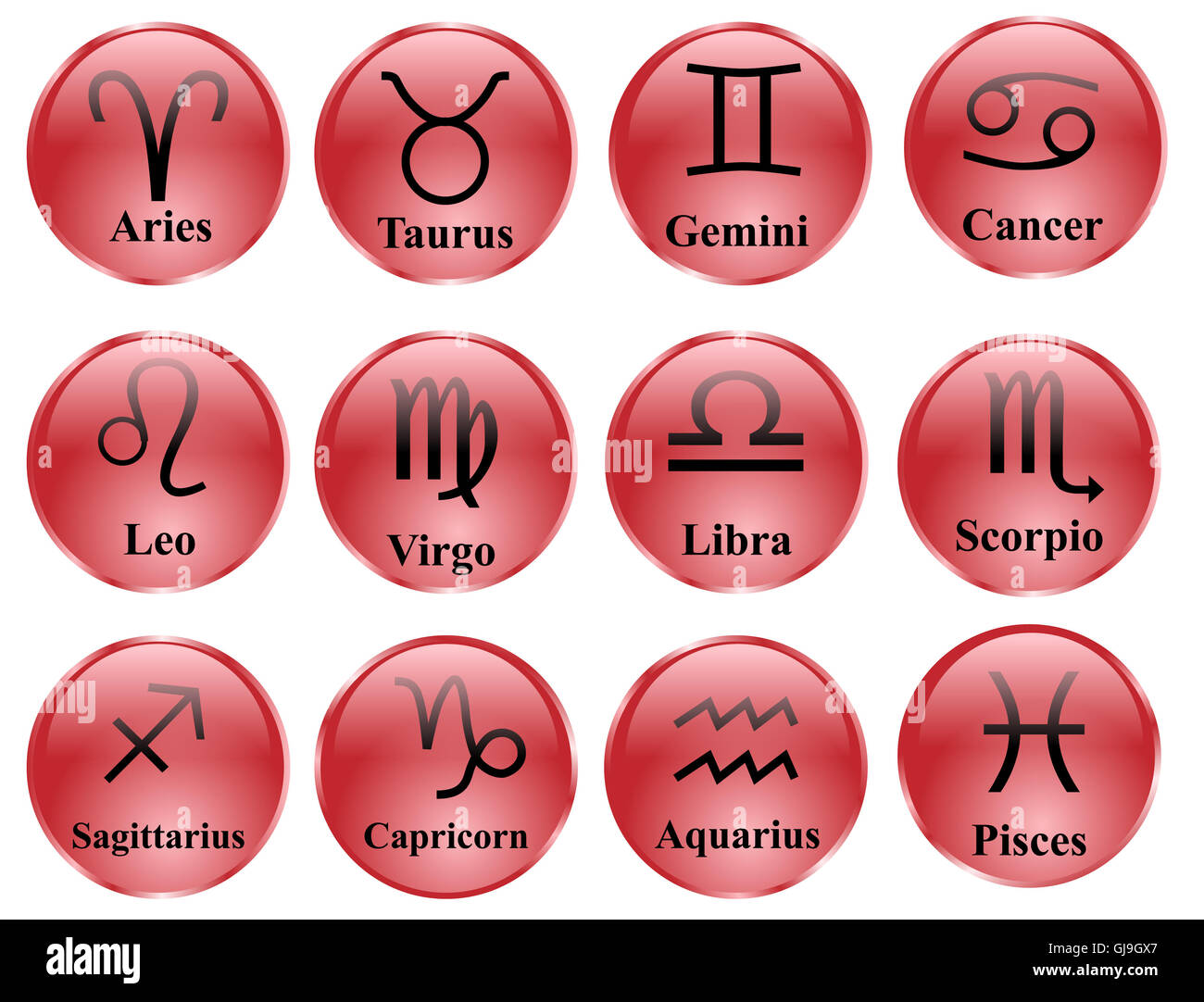 Zodiac symbols hi-res stock photography and images - Alamy