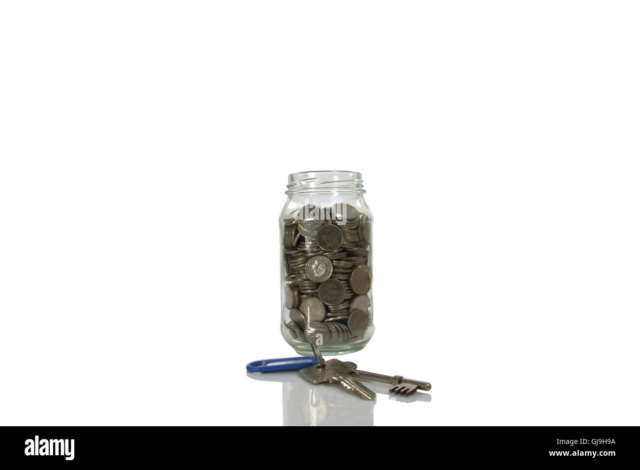 House deposit keys and money Stock Photo