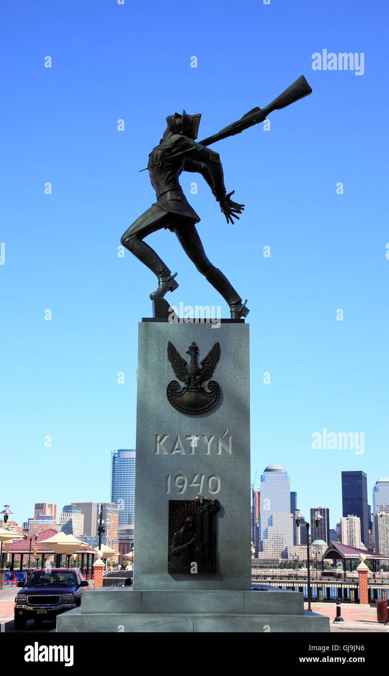A statue in Jersey City Stock Photo Alamy