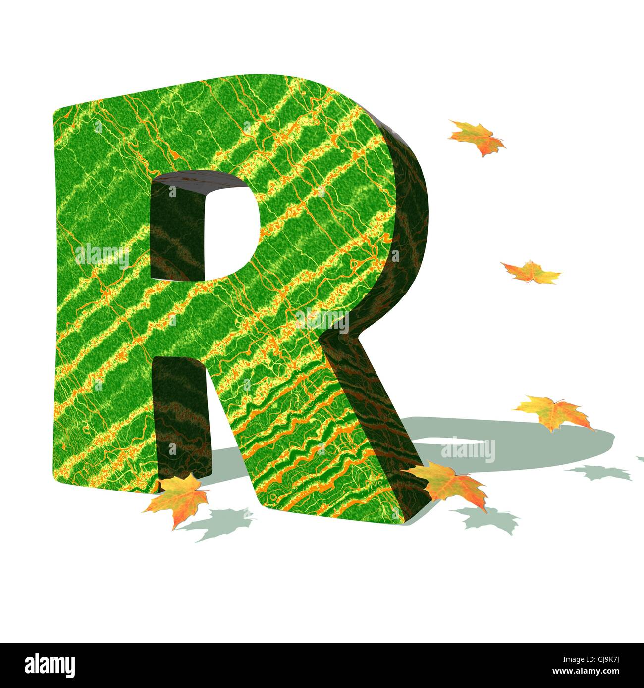 Ecological R letter Stock Photo - Alamy