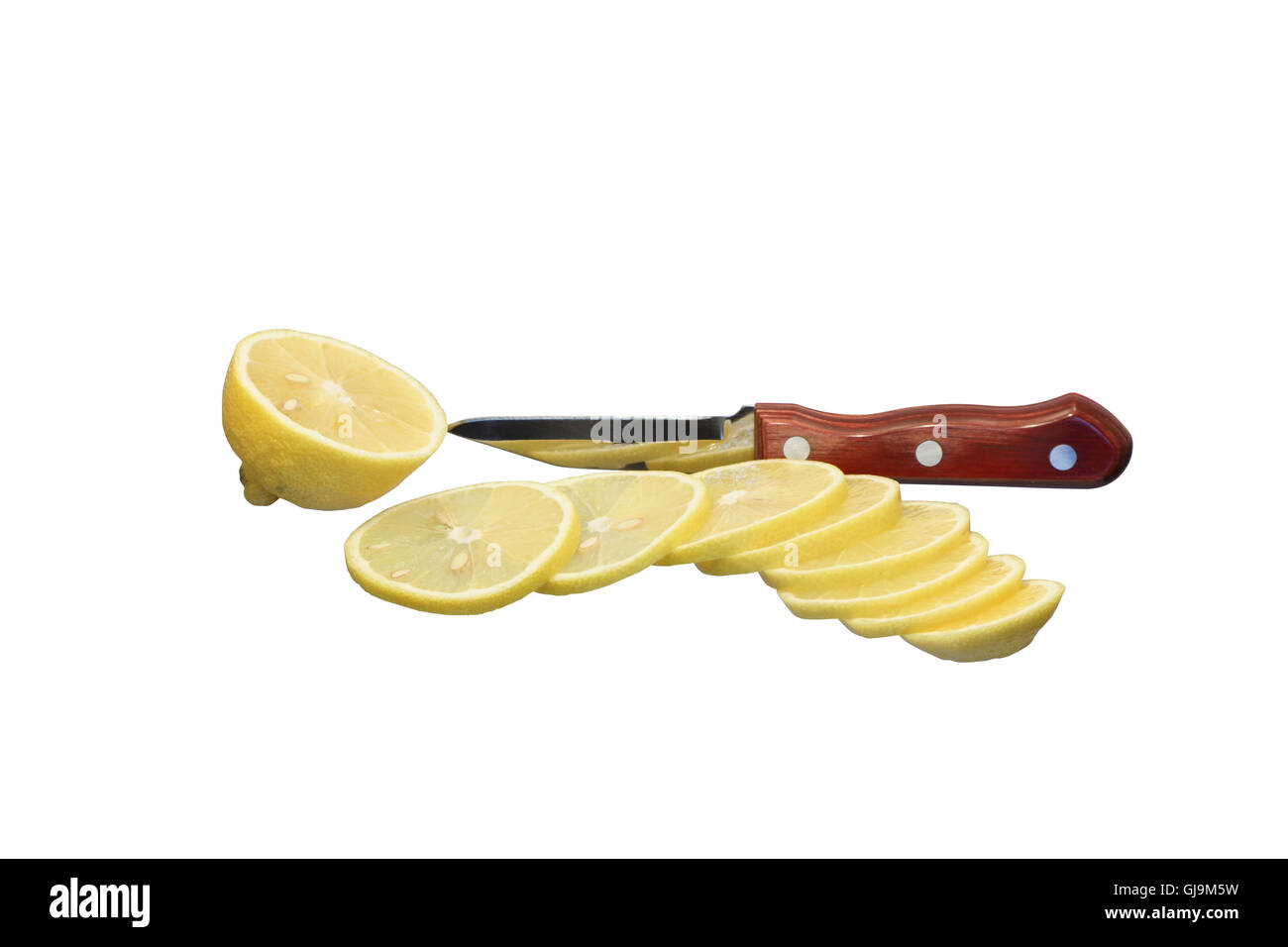 Sliced Lemon Stock Photo