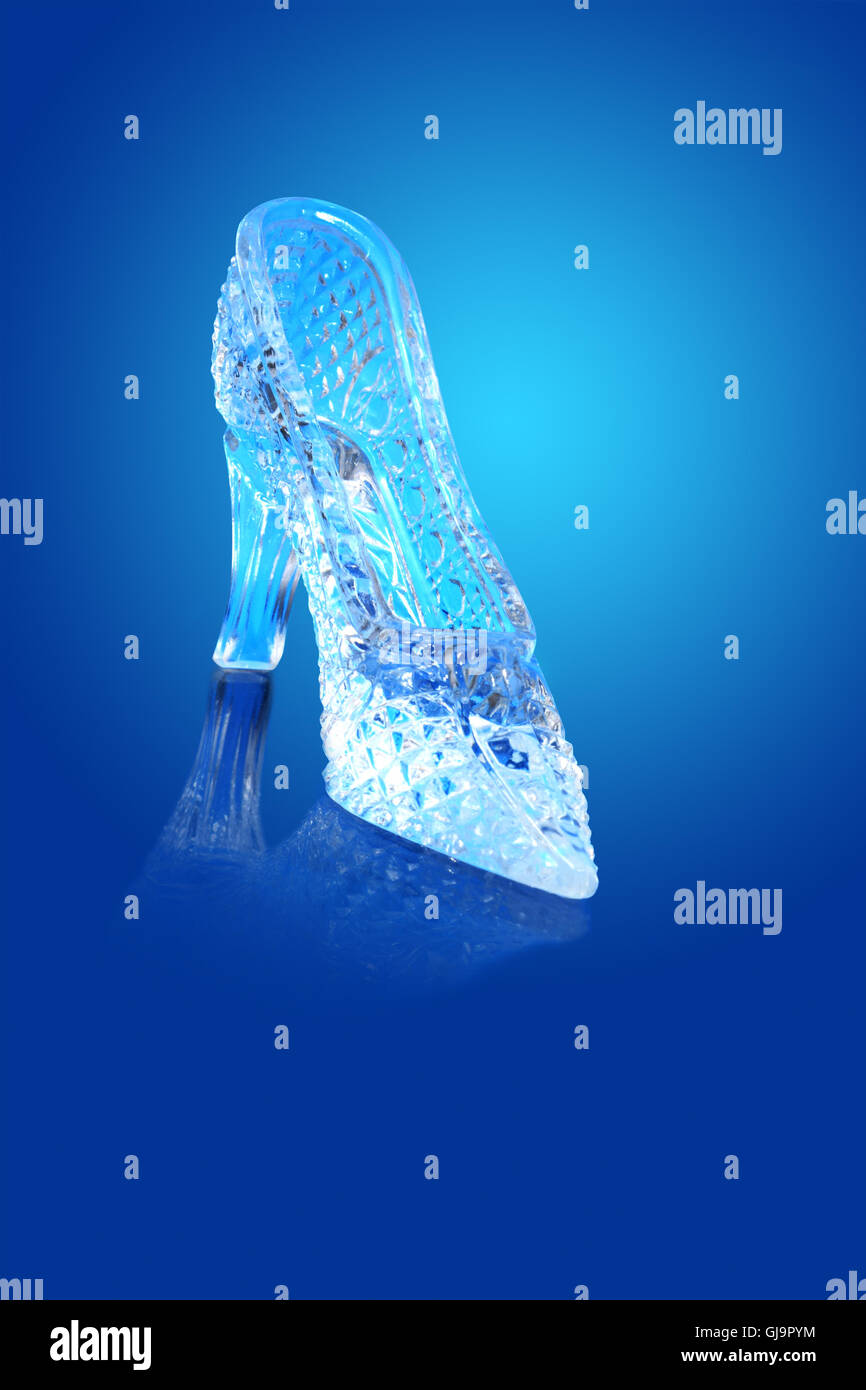 Glass Slipper Stock Photo Alamy