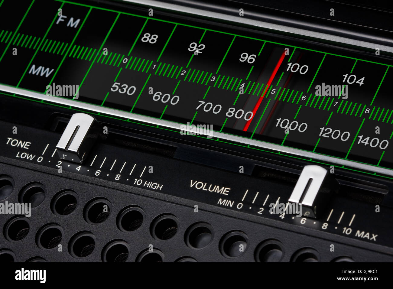 vintage radio tuner Stock Photo Alamy