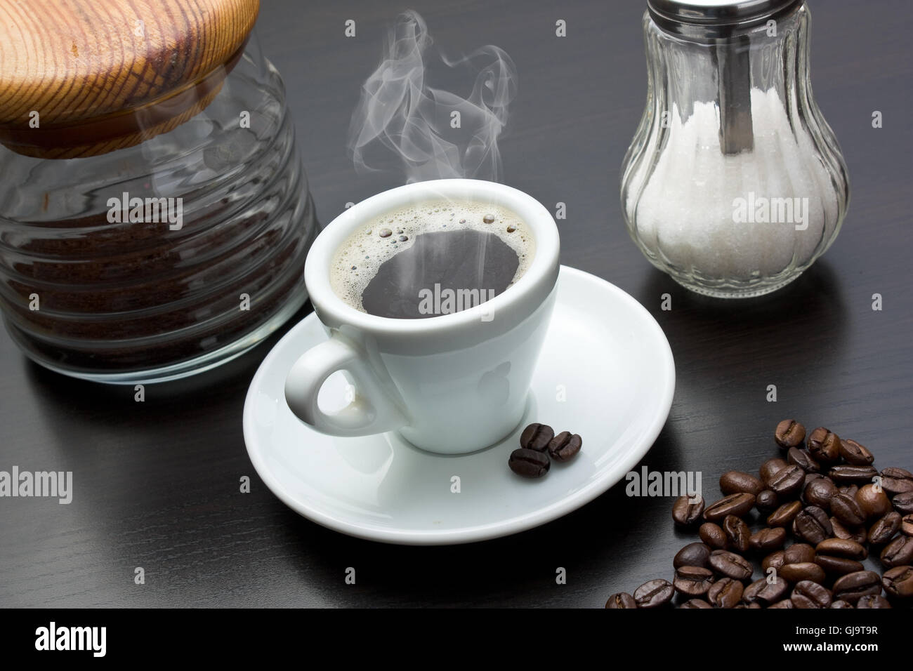 cup of black coffee Stock Photo Alamy