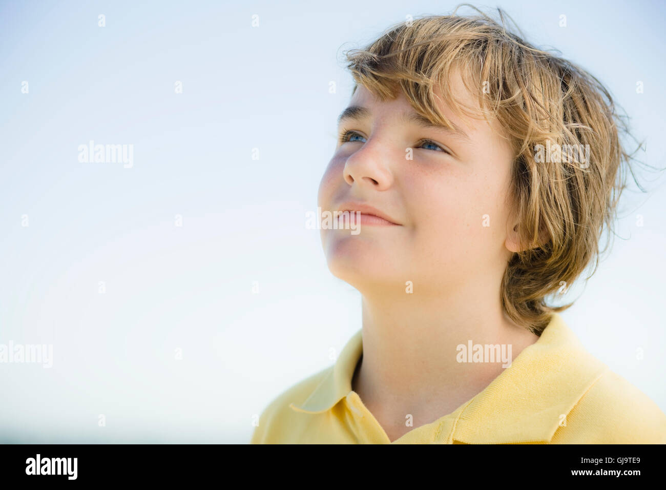 Portrait of Young Boy Stock Photo - Alamy