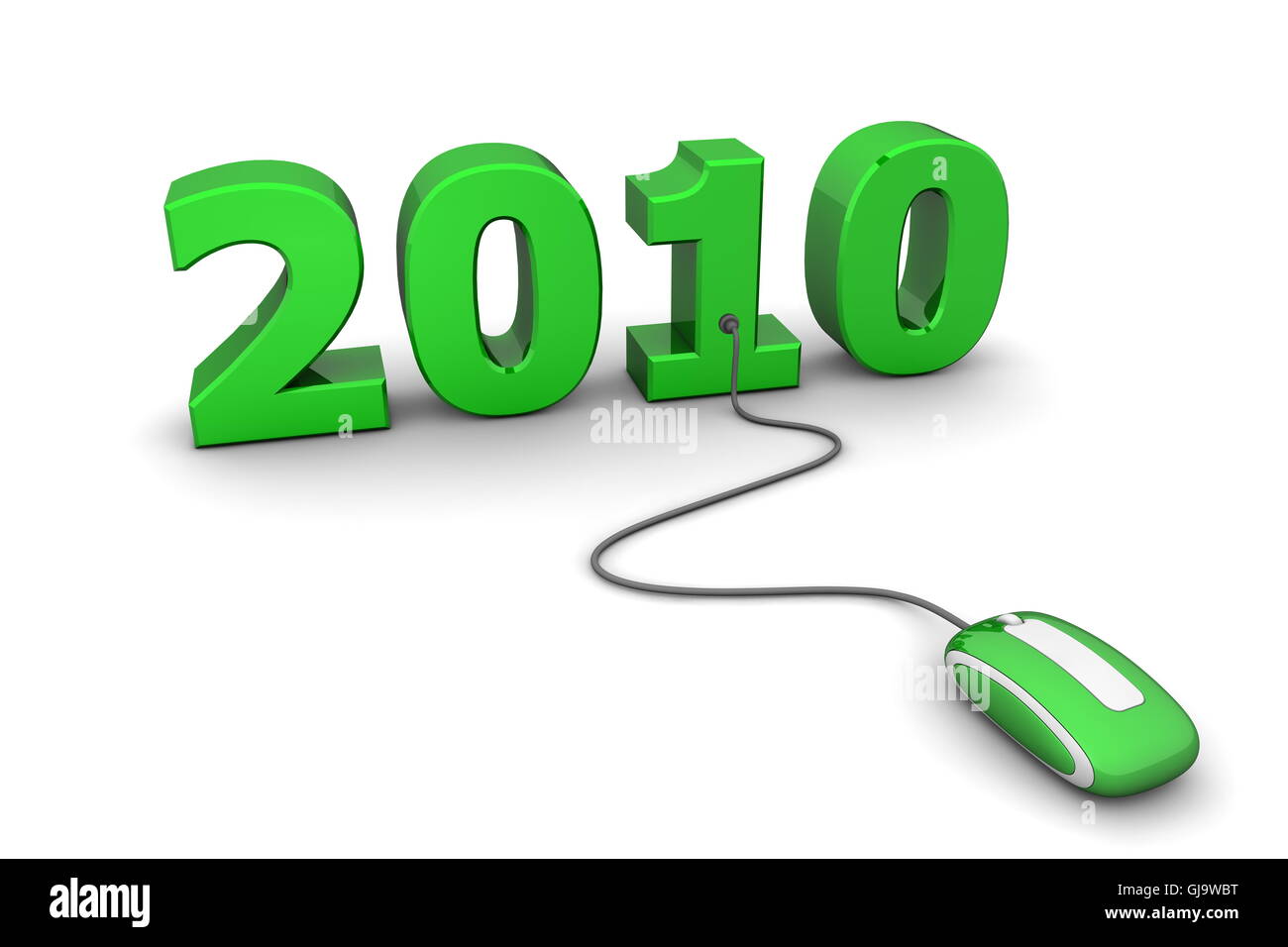 Browse the Green New Year 2010 - Green Mouse Stock Photo