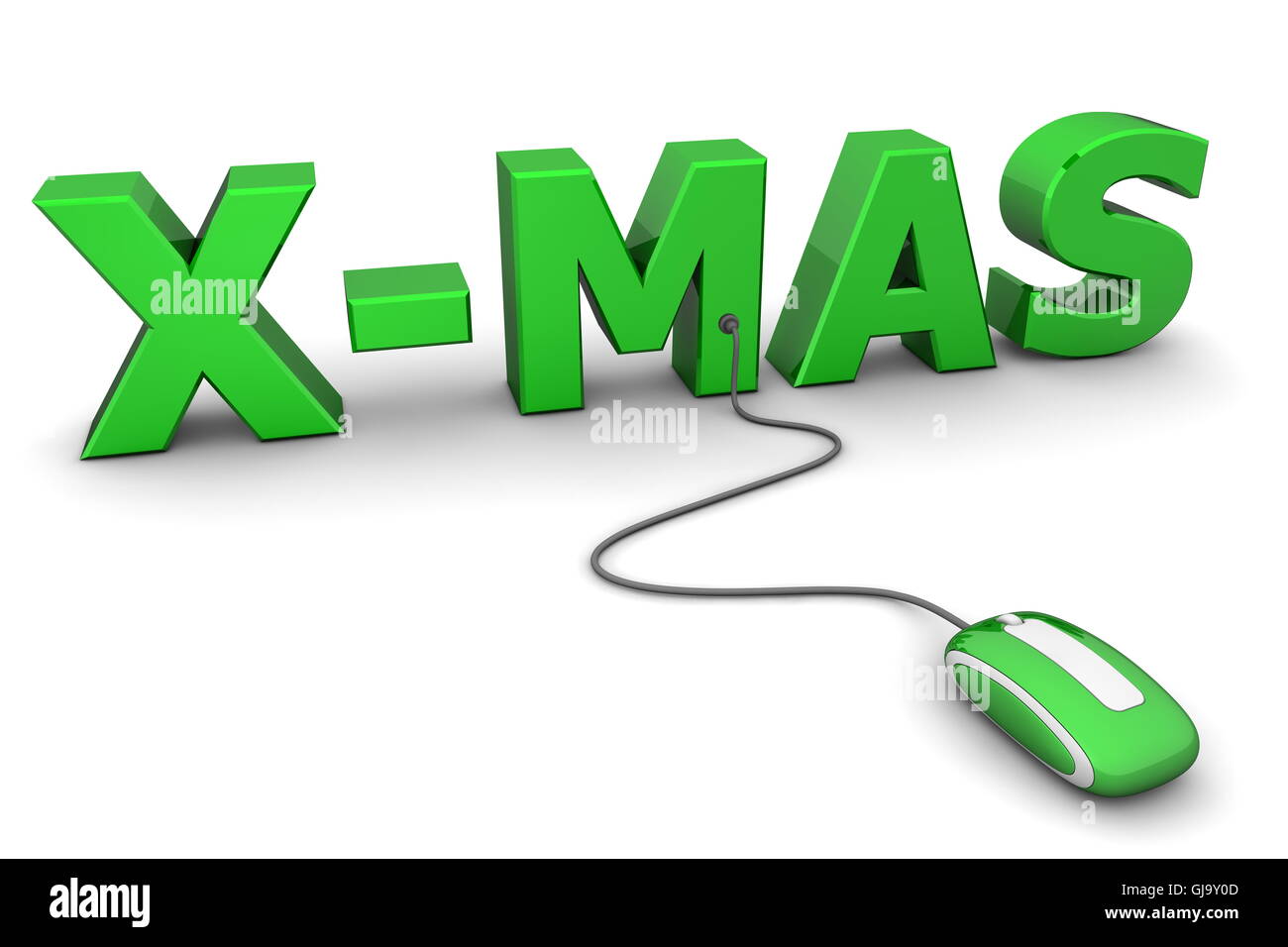 Browse Green X-Mas - Green Mouse Stock Photo