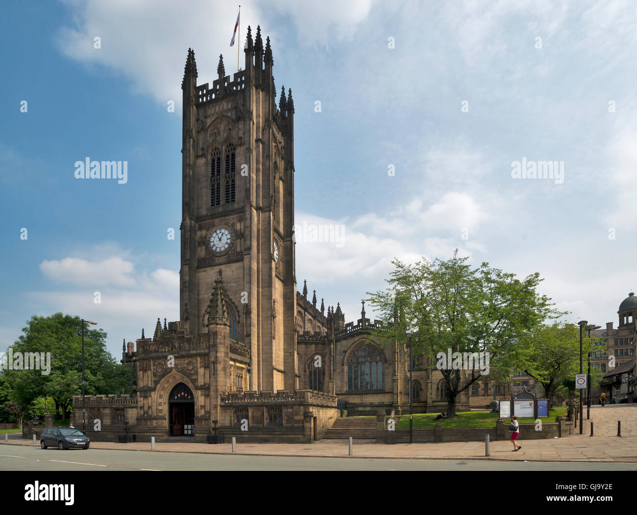 Manchester Cathedral Greater Manchester England Stock Photo