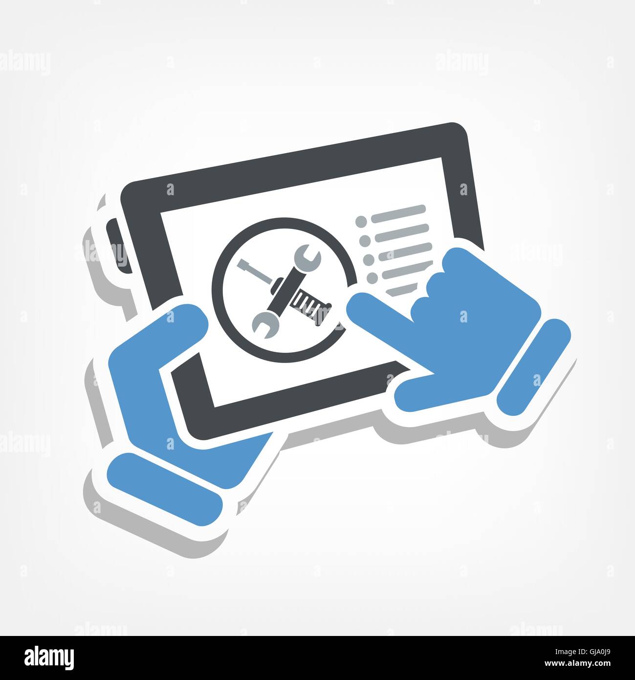 Touchscreen device setting Stock Vector Image & Art - Alamy