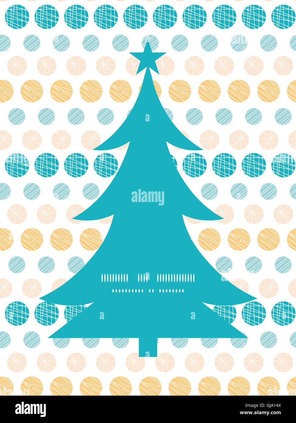 Vector texture circles stripes abstract Christmas tree silhouette ...