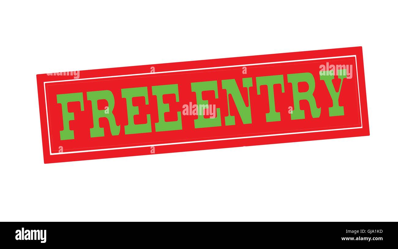 Free entry Stock Vector