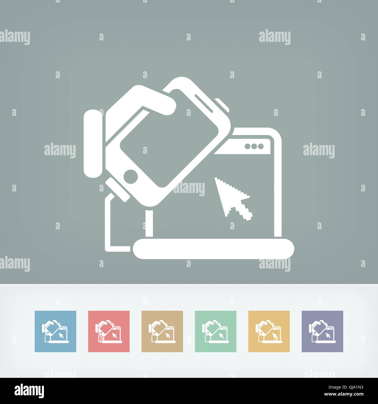 Smartphone and computer connection Stock Vector Image & Art Alamy