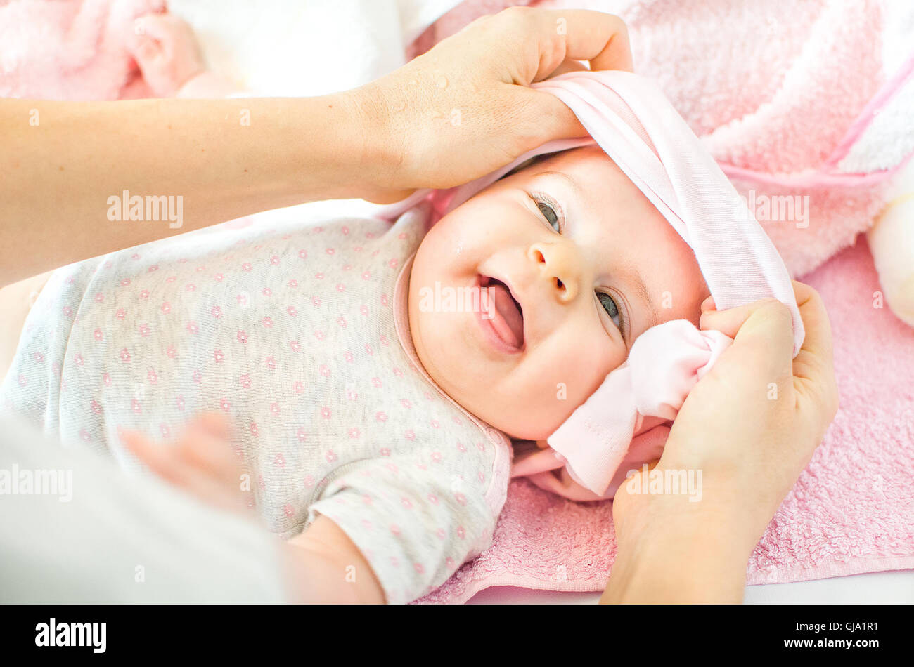 dressing a newborn