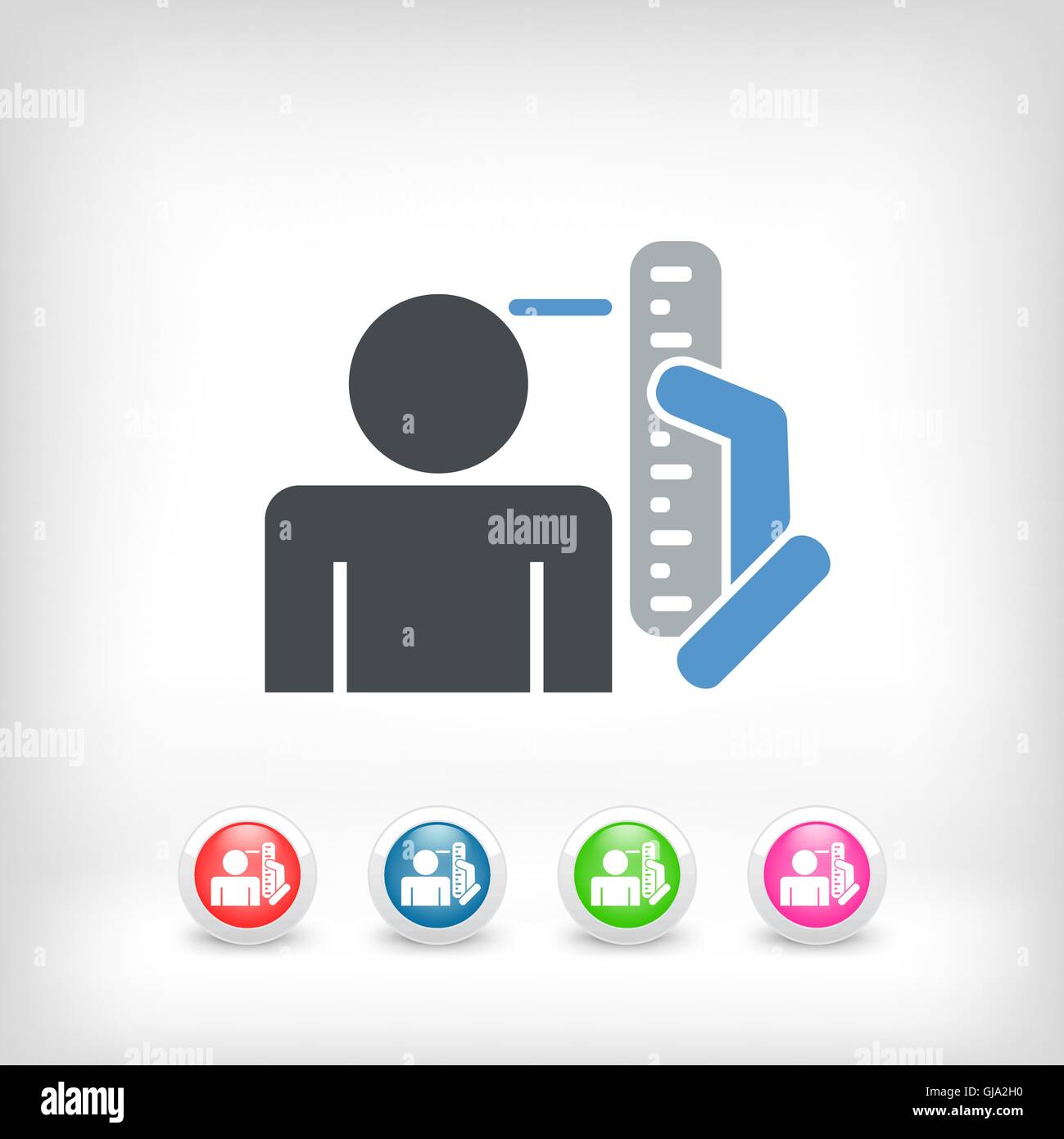 Measure height of person Stock Vector Image & Art Alamy