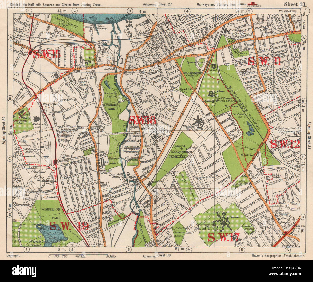 SW LONDON. Wandsworth E Putney Wimbledon Earlsfield Southfields. BACON