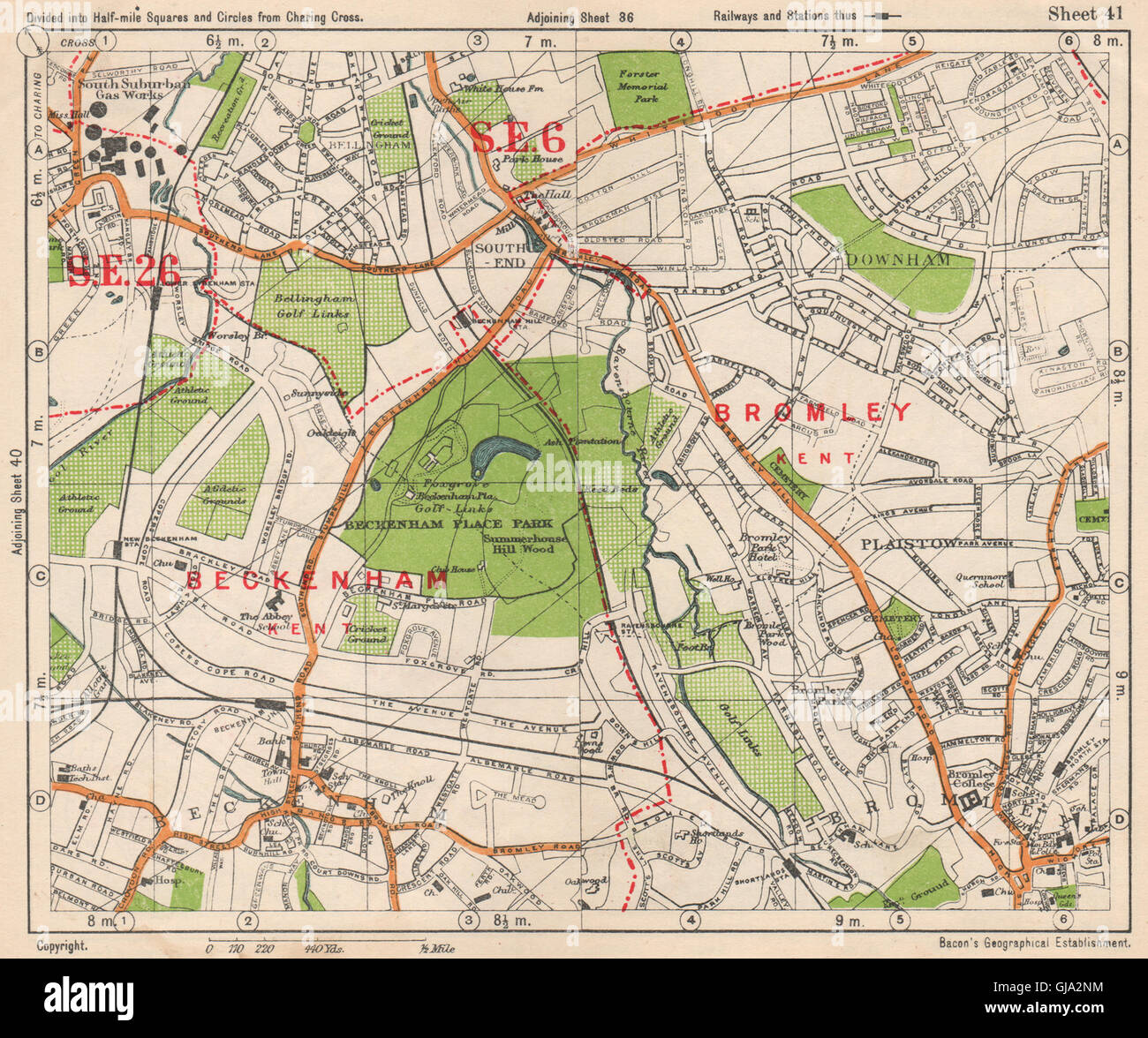 Map of beckenham hires stock photography and images Alamy